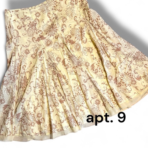 apt. 9 A - Lined Floral Midi Skirt - Picture 1 of 10